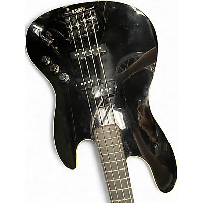 Used 2017 Fender Aerodyne Jazz Bass Black Electric Bass Guitar