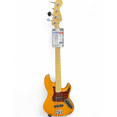 Used 2017 Fender American Deluxe Jazz Bass Antique Amber Electric Bass Guitar