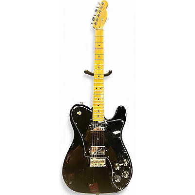 Used 2017 Fender American Deluxe Telecaster BLACK Solid Body Electric Guitar