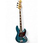 Used 2017 Fender American Elite Jazz Bass Ocean Turquoise Electric Bass Guitar Ocean Turquoise