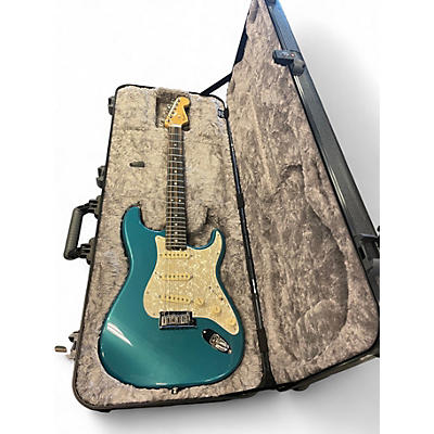 Used 2017 Fender American Elite Stratocaster Ocean Turquoise Solid Body Electric Guitar