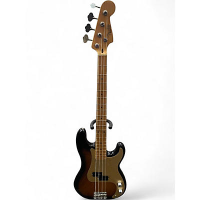 Used 2017 Fender American Original 50s Precision Bass 2 Color Sunburst Electric Bass Guitar