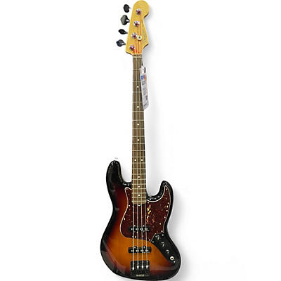 Used 2017 Fender American Professional II Jazz Bass 2 Color Sunburst Electric Bass Guitar