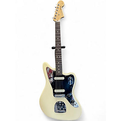 Used 2017 Fender American Professional Jaguar Olympic White Solid Body Electric Guitar