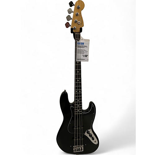 Fender Used 2017 Fender American Professional Jazz Bass Black Electric Bass Guitar Black