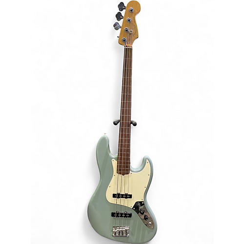 Used 2017 Fender American Professional Jazz Bass STORM GRAY Electric Bass Guitar STORM GRAY