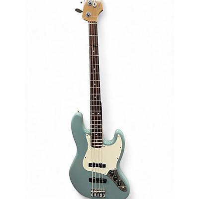 Used 2017 Fender American Professional Jazz Bass Sonic grey Electric Bass Guitar