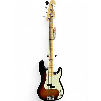 Used 2017 Fender American Professional Precision Bass 3 Color Sunburst Electric Bass Guitar