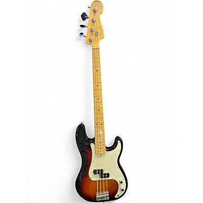 Used 2017 Fender American Professional Precision Bass 3 Color Sunburst Electric Bass Guitar