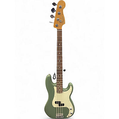 Used 2017 Fender American Professional Precision Bass OLIVE Electric Bass Guitar