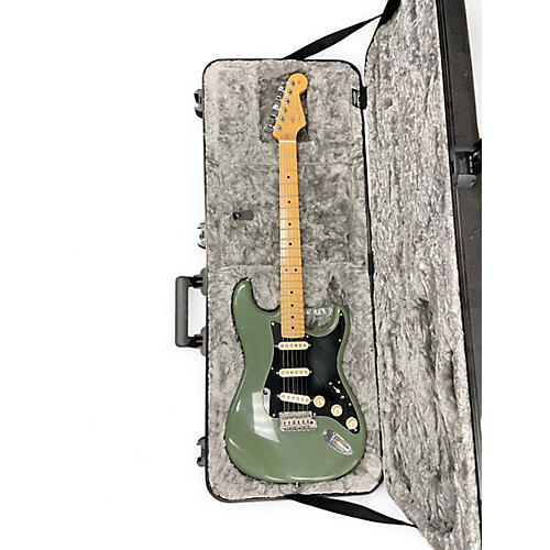 Used 2017 Fender American Professional Stratocaster SSS Royal Olive Solid Body Electric Guitar Royal Olive