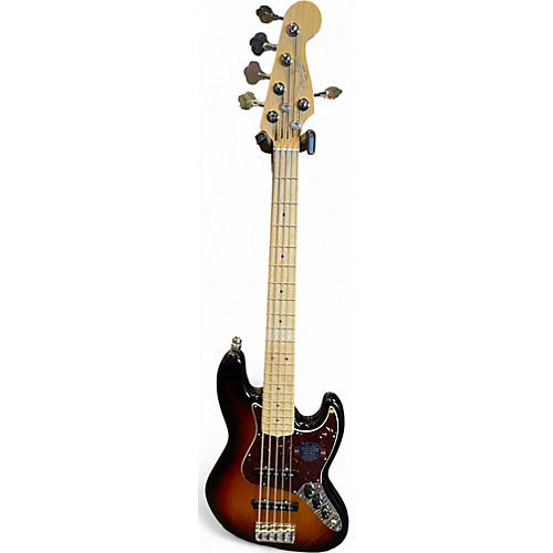 Used 2017 Fender American Standard Precision Bass V 3 Color Sunburst Electric Bass Guitar 3 Color Sunburst