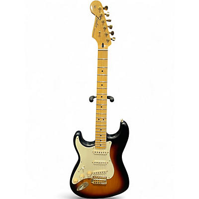 Used 2017 Fender American Standard Stratocaster Left Handed 2 Color Sunburst Electric Guitar