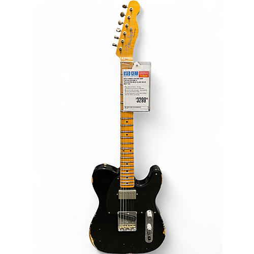 Fender Used 2017 Fender Custom Shop Limited Edition 52 Telecaster Relic Black Solid Body Electric Guitar Black