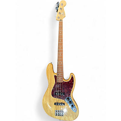 Used 2017 Fender Deluxe Jazz Bass Natural Electric Bass Guitar