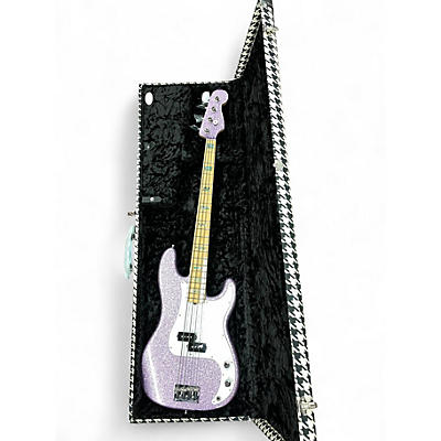 Used 2017 Fender Fender Adam Clayton Artist Series Signature Jazz Bass Purple Sprarkle Electric Bass Guitar