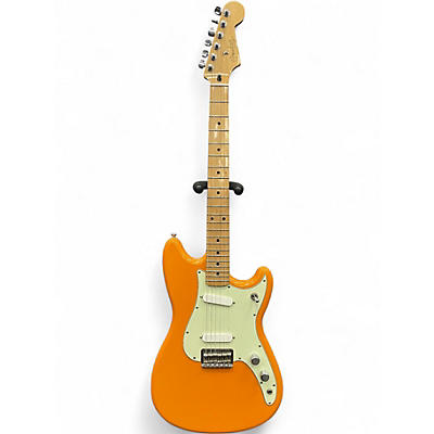 Used 2017 Fender Player Duo-Sonic Capri Orange Solid Body Electric Guitar