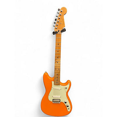 Used 2017 Fender Player Duo Sonic Capri Orange Solid Body Electric Guitar