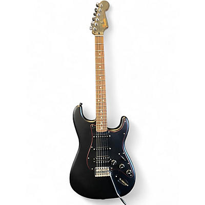 Used 2017 Fender Special Edition Noir Stratocaster HSS Black Solid Body Electric Guitar