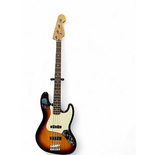 Used 2017 Fender Standard Jazz Bass 3 Color Sunburst Electric Bass Guitar 3 Color Sunburst