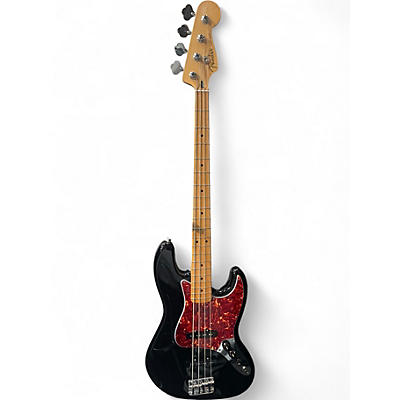 Used 2017 Fender Standard Jazz Bass Black Electric Bass Guitar