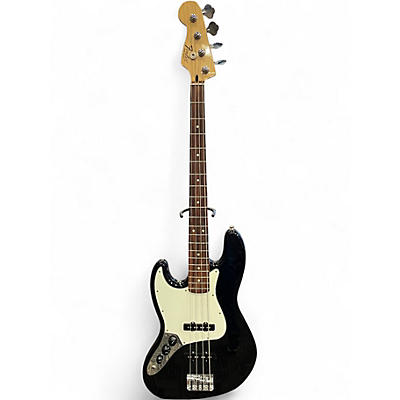 Used 2017 Fender Standard Jazz Bass Black Electric Bass Guitar