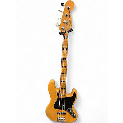 Used 2017 Fender Standard Jazz Bass Natural Electric Bass Guitar