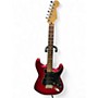 Used 2017 Fender Standard Stratocaster HSS red Solid Body Electric Guitar red