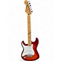 Used 2017 Fender Standard Stratocaster Plus Top Left Handed Aged Cherry Burst Electric Guitar Aged Cherry Burst