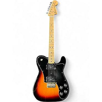 Used 2017 Fender Vintera 70s Telecaster Deluxe 3 Tone Sunburst Solid Body Electric Guitar