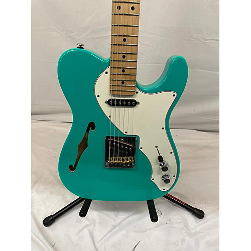 G&L Used 2017 G&L ASAT Classic Thinline Belair Green Hollow Body Electric Guitar belair green