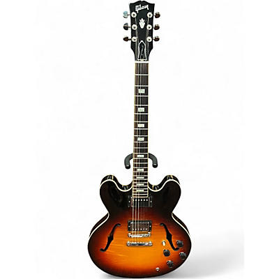 Used 2017 Gibson ES335 Figured 3 Tone Sunburst Hollow Body Electric Guitar
