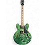 Used 2017 Gibson ES335 Figured Green Hollow Body Electric Guitar Green