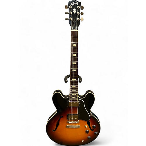 Gibson Used 2017 Gibson ES335 Memphis Figured Antique Sunset Burst Hollow Body Electric Guitar Antique Sunset Burst