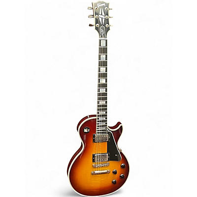 Used 2017 Gibson Les Paul Custom F VOS Sunburst Solid Body Electric Guitar