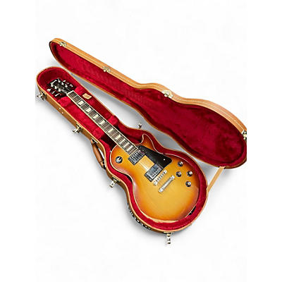 Used 2017 Gibson Les Paul Traditional Iced Tea Solid Body Electric Guitar