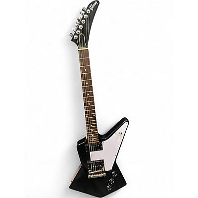 Used 2017 Gibson MODDED Explorer Black Solid Body Electric Guitar