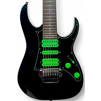 Ibanez Used 2017 Ibanez UV70 Universe Steve Vai Signature 7 String Black Solid Body Electric Guitar