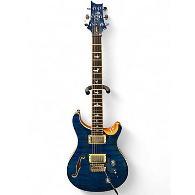 Used 2017 PRS SE Custom 22 Blue Solid Body Electric Guitar