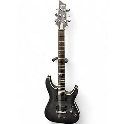 Schecter Guitar Research Used 2017 Schecter Guitar Research C1 Platinum Transparent Black Solid Body Electric Guitar