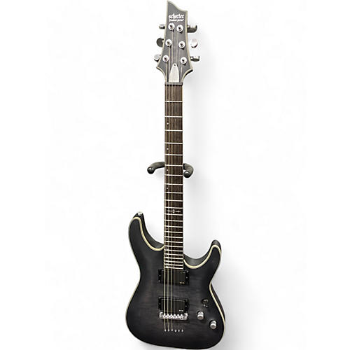 Schecter Guitar Research Used 2017 Schecter Guitar Research C1 Platinum Transparent Black Solid Body Electric Guitar Transparent Black