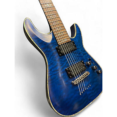 Schecter Guitar Research Used 2017 Schecter Guitar Research Hellraiser C7 7 String Ocean Blue Solid Body Electric Guitar