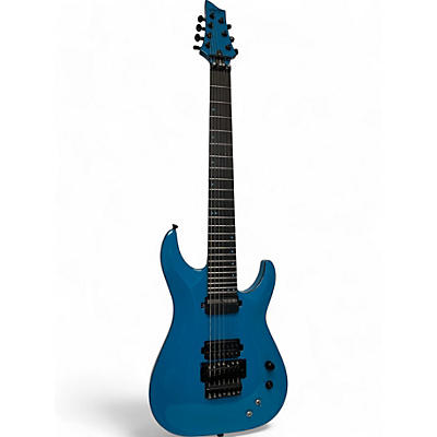 Schecter Guitar Research Used 2017 Schecter Guitar Research KEITH MERROW KM7FRS LAMBEAU BLUE Solid Body Electric Guitar