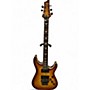 Used 2017 Schecter Guitar Research Omen Extreme-6 FR Vintage Sunburst Solid Body Electric Guitar Vintage Sunburst