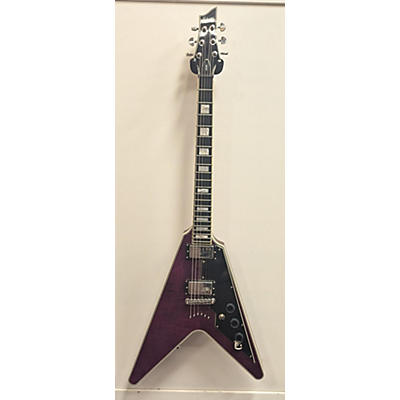 Schecter Guitar Research Used 2017 Schecter Guitar Research V1 Limited Trans Purple Solid Body Electric Guitar