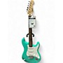 Used 2017 Squier Bullet Stratocaster With Tremolo Turquoise Solid Body Electric Guitar Turquoise