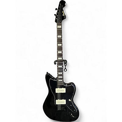 Used 2017 Squier Vintage Modified Baritone Jazzmaster BLACK Solid Body Electric Guitar