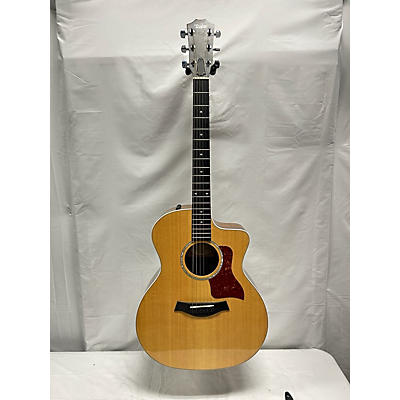 Taylor Used 2017 Taylor 214CE Deluxe Natural Acoustic Electric Guitar