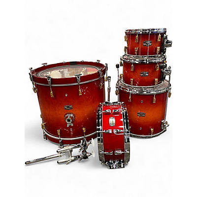 Used 2017 Yamaha 5 Piece 50th Anniversary 5-Piece Birdseye Maple Shell Pack Amber Sunburst Drum Kit