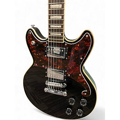 Used 2018 D'Angelico PREMIER BRIGHTON DOUBLE CUT Black Solid Body Electric Guitar